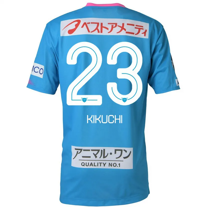 Danxen Kinderen Taichi Kikuchi #23 Blauw Roze Thuisshirt Thuistenue 2024/25 T-Shirt