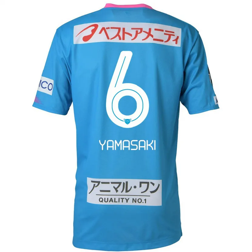 Danxen Kinderen Haruki Yamasaki #6 Blauw Roze Thuisshirt Thuistenue 2024/25 T-Shirt