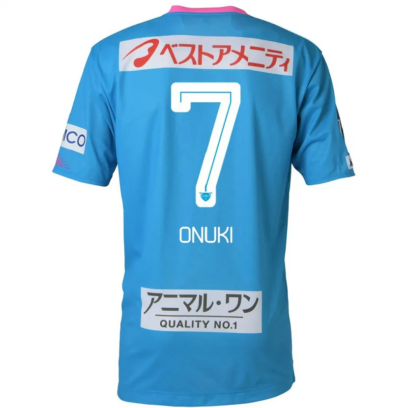 Danxen Kinderen Tentaro Onuki #7 Blauw Roze Thuisshirt Thuistenue 2024/25 T-Shirt