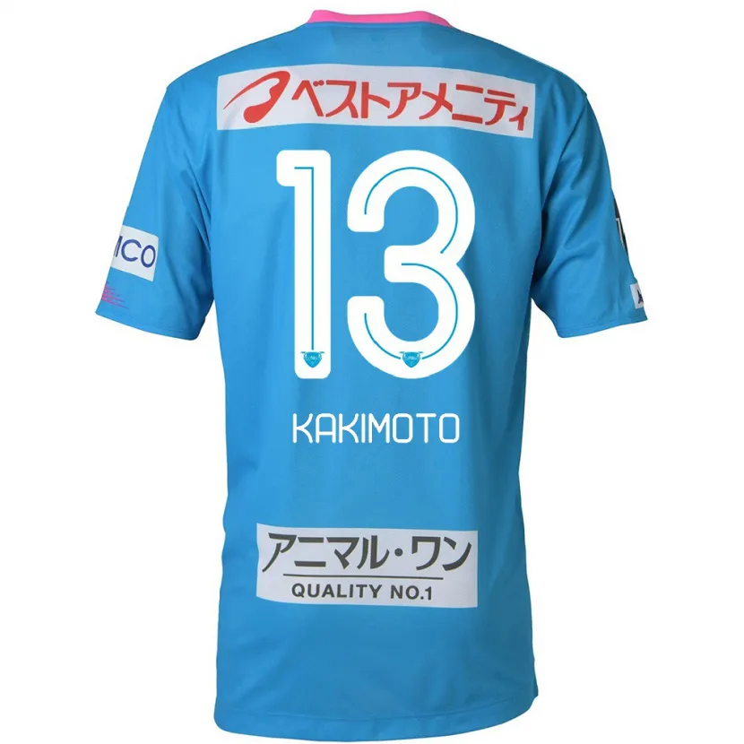 Danxen Kinderen Yuto Kakimoto #13 Blauw Roze Thuisshirt Thuistenue 2024/25 T-Shirt