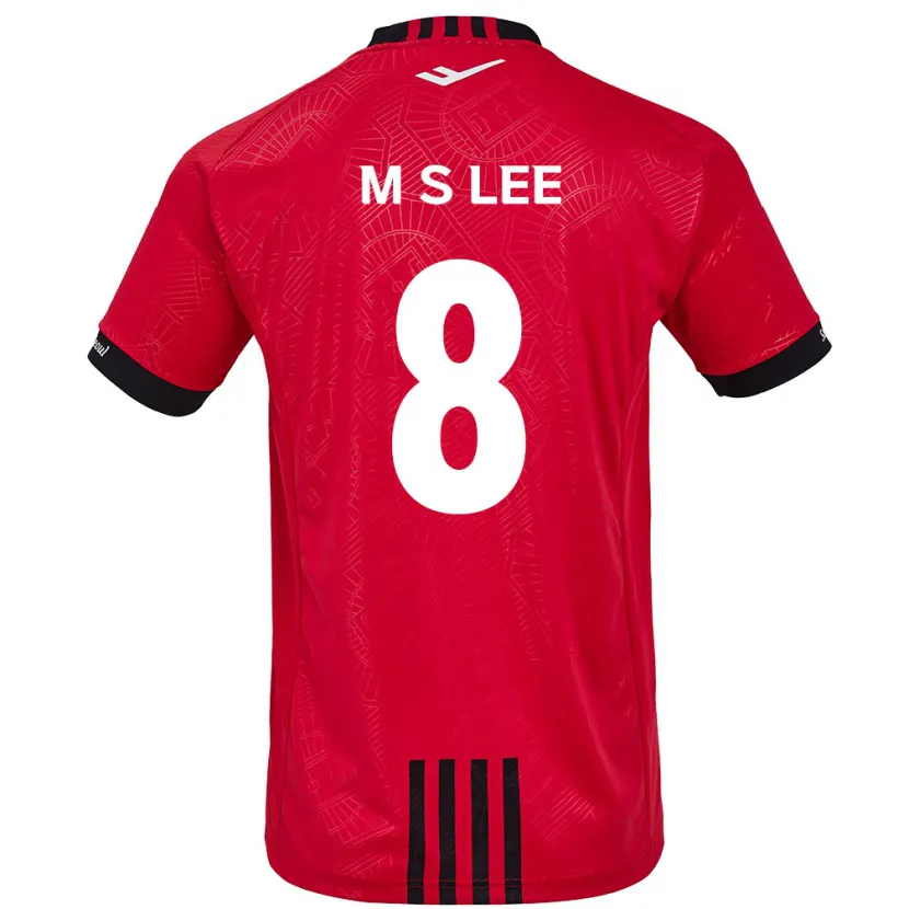 Danxen Kinderen Seung-Mo Lee #8 Rood Zwart Thuisshirt Thuistenue 2024/25 T-Shirt