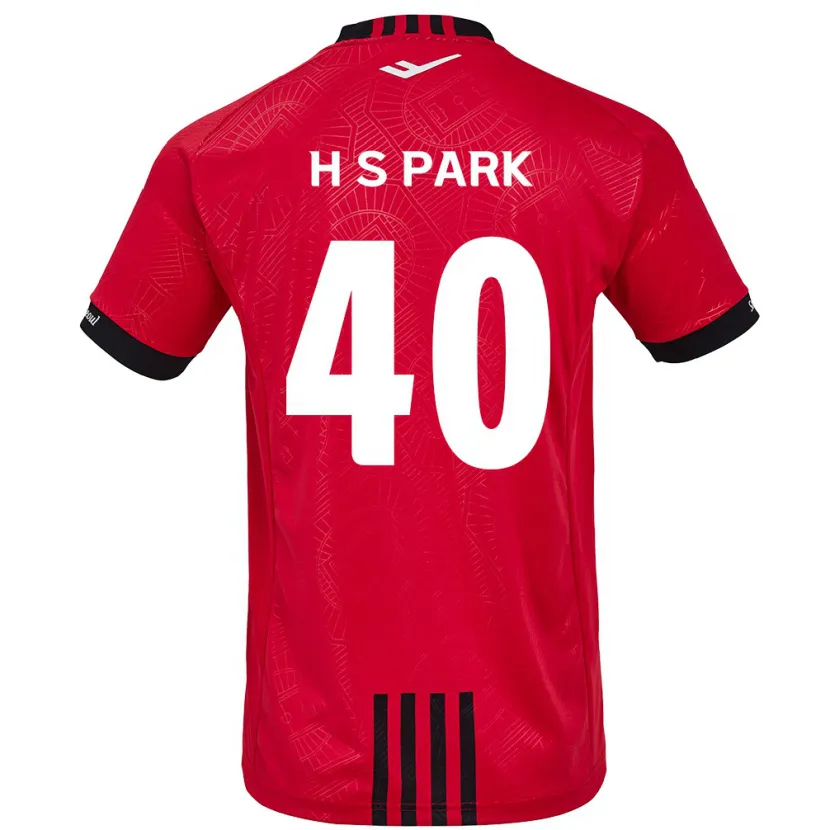 Danxen Kinderen Seong-Hun Park #40 Rood Zwart Thuisshirt Thuistenue 2024/25 T-Shirt