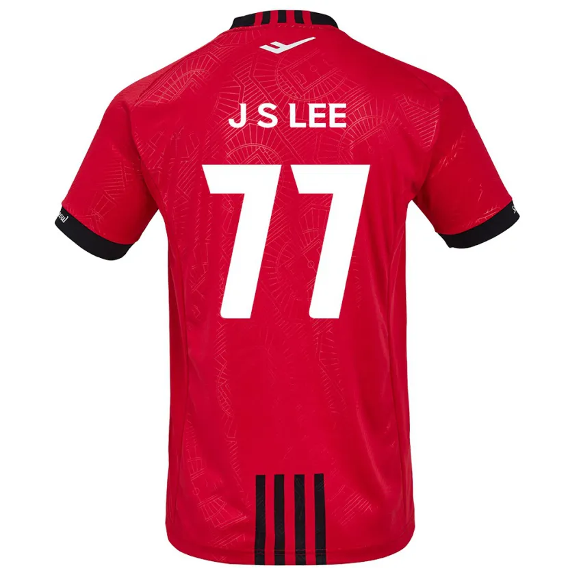 Danxen Kinderen Seung-Joon Lee #77 Rood Zwart Thuisshirt Thuistenue 2024/25 T-Shirt