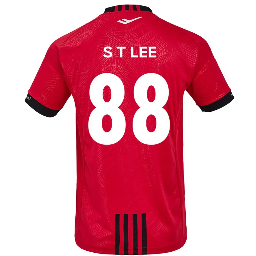 Danxen Kinderen Tae-Seok Lee #88 Rood Zwart Thuisshirt Thuistenue 2024/25 T-Shirt