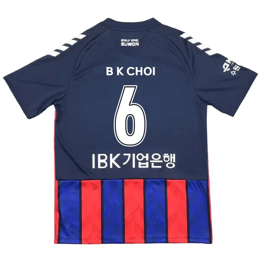 Danxen Kinderen Kyu-Baek Choi #6 Blauw Rood Thuisshirt Thuistenue 2024/25 T-Shirt