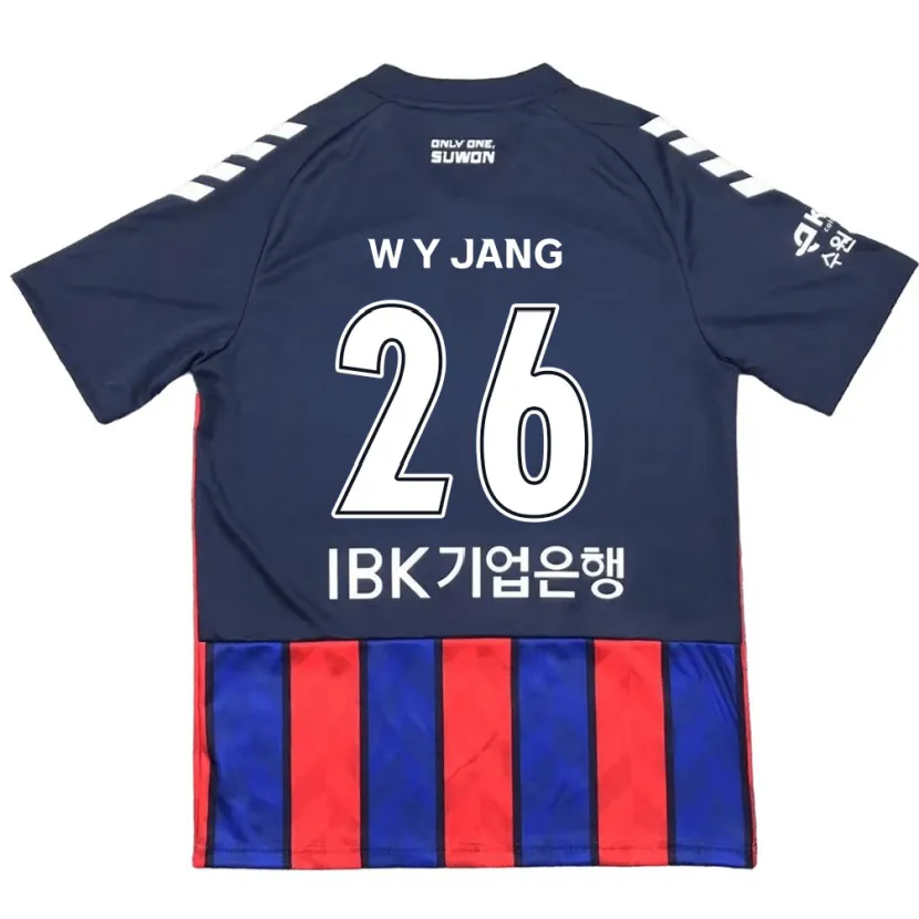 Danxen Kinderen Young-Woo Jang #26 Blauw Rood Thuisshirt Thuistenue 2024/25 T-Shirt