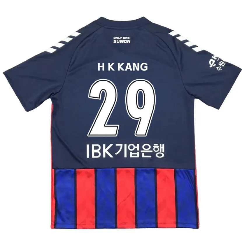 Danxen Kinderen Kyo-Hun Kang #29 Blauw Rood Thuisshirt Thuistenue 2024/25 T-Shirt