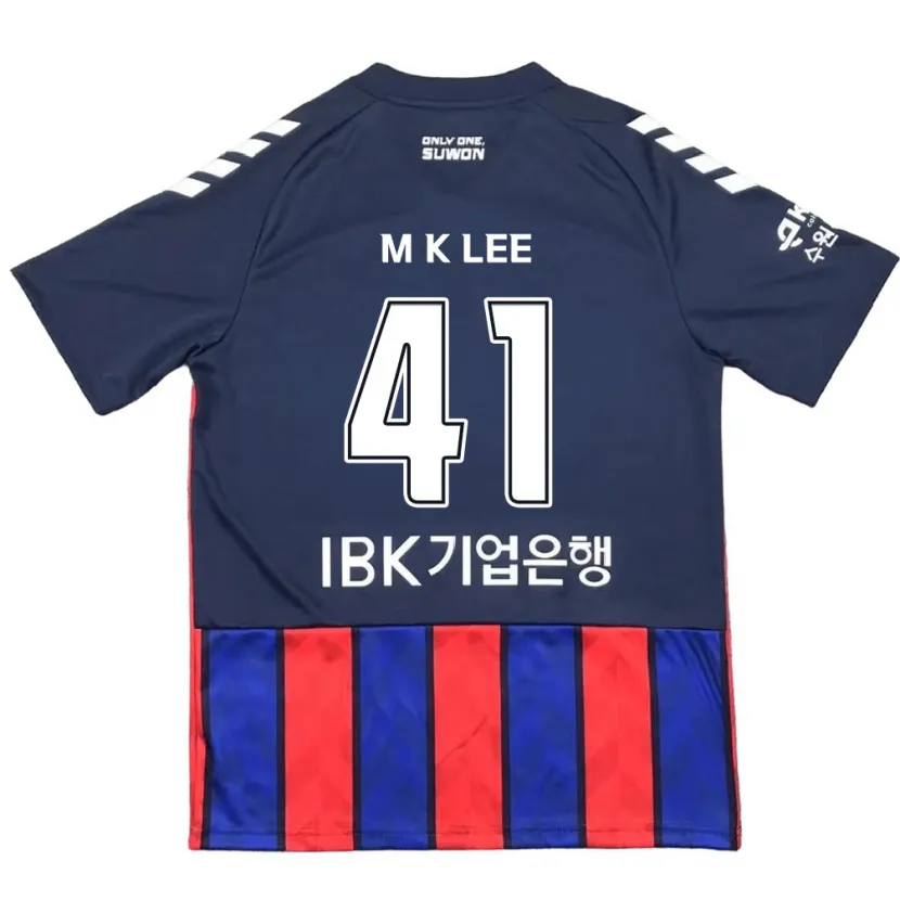 Danxen Kinderen Kyung-Min Lee #41 Blauw Rood Thuisshirt Thuistenue 2024/25 T-Shirt