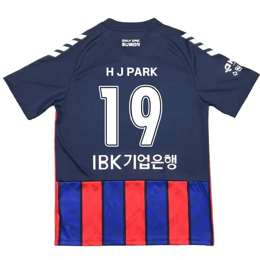 Danxen Kinderen Jun-Hui Park #19 Blauw Rood Thuisshirt Thuistenue 2024/25 T-Shirt