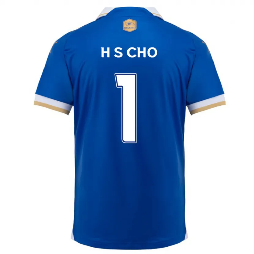 Danxen Kinderen Sung-Hoon Cho #1 Blauw Wit Thuisshirt Thuistenue 2024/25 T-Shirt