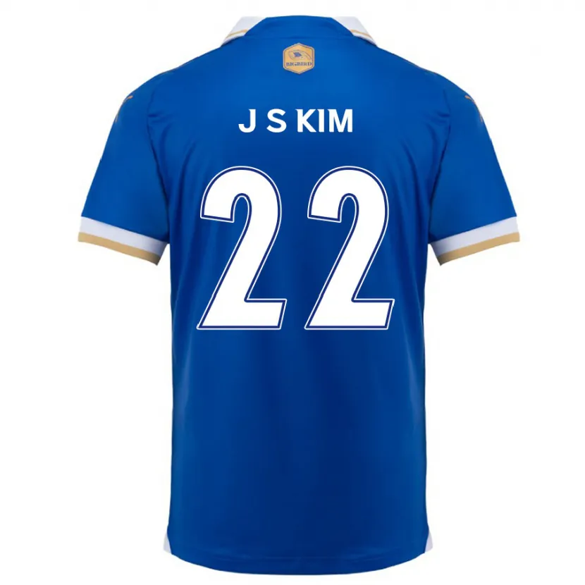 Danxen Kinderen Sang-Jun Kim #22 Blauw Wit Thuisshirt Thuistenue 2024/25 T-Shirt