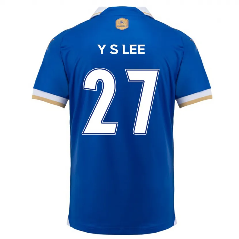 Danxen Kinderen Shi-Yeong Lee #27 Blauw Wit Thuisshirt Thuistenue 2024/25 T-Shirt