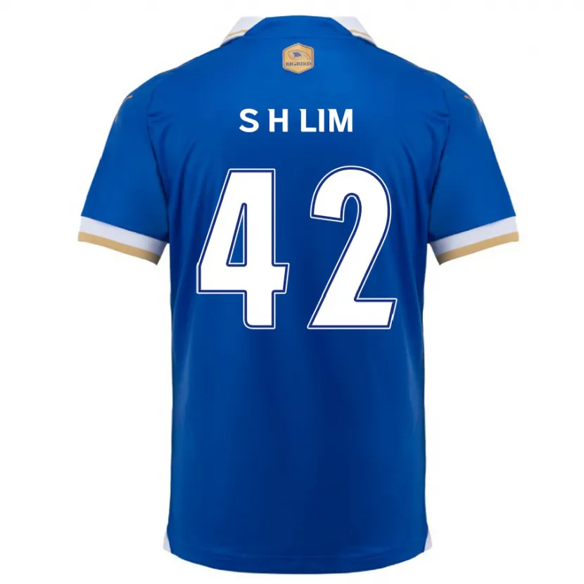 Danxen Kinderen Hyun-Sub Lim #42 Blauw Wit Thuisshirt Thuistenue 2024/25 T-Shirt