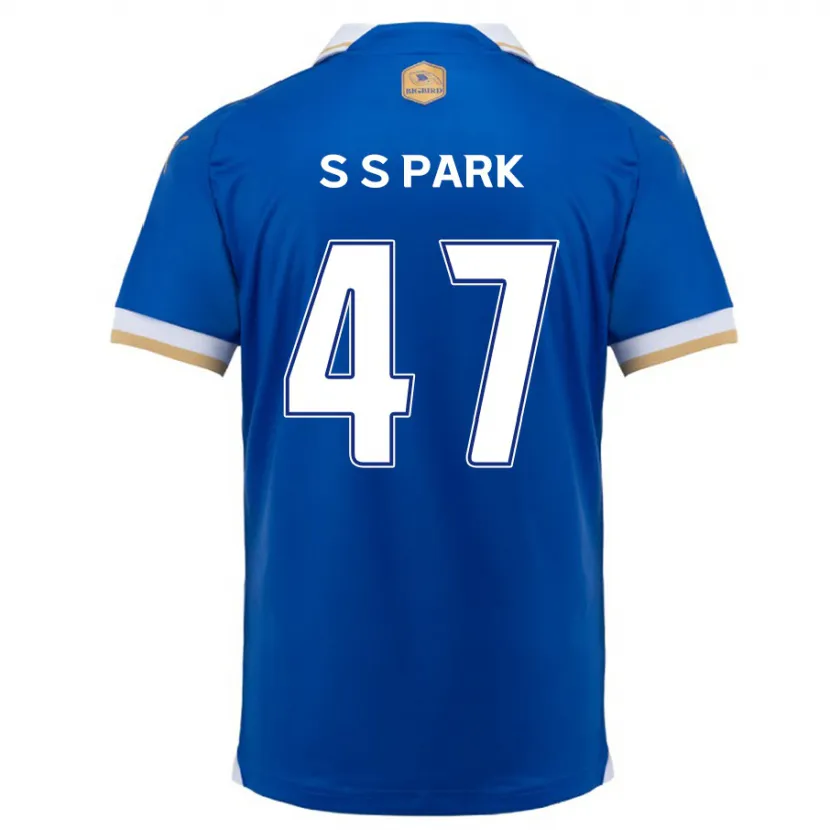 Danxen Kinderen Seung-Soo Park #47 Blauw Wit Thuisshirt Thuistenue 2024/25 T-Shirt