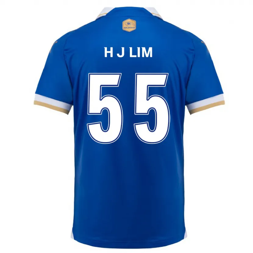 Danxen Kinderen Ji-Hoon Lim #55 Blauw Wit Thuisshirt Thuistenue 2024/25 T-Shirt