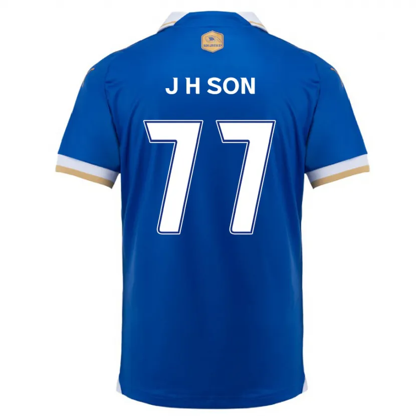 Danxen Kinderen Ho-Jun Son #77 Blauw Wit Thuisshirt Thuistenue 2024/25 T-Shirt