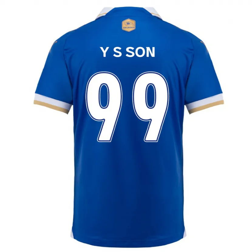 Danxen Kinderen Suk-Yong Son #99 Blauw Wit Thuisshirt Thuistenue 2024/25 T-Shirt