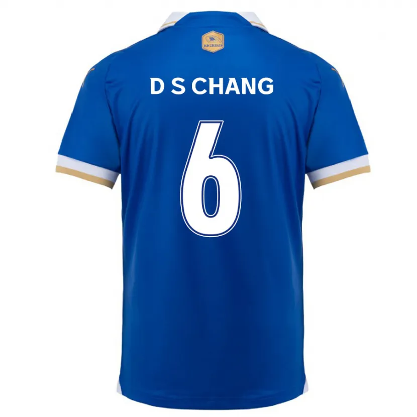 Danxen Kinderen Se-Dong Chang #6 Blauw Wit Thuisshirt Thuistenue 2024/25 T-Shirt