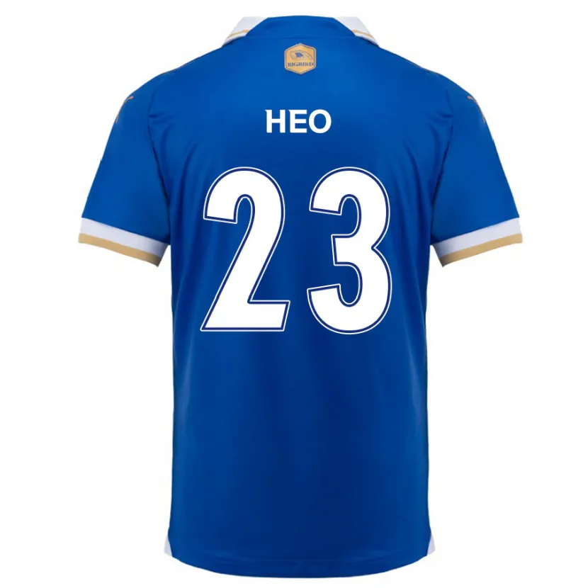 Danxen Kinderen Hwan Heo #23 Blauw Wit Thuisshirt Thuistenue 2024/25 T-Shirt