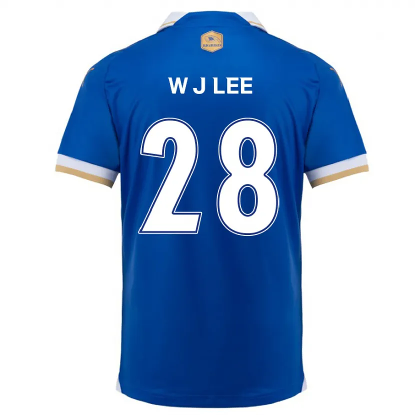 Danxen Kinderen Jun-Woo Lee #28 Blauw Wit Thuisshirt Thuistenue 2024/25 T-Shirt