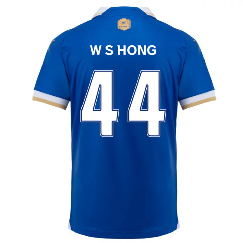 Danxen Kinderen Sang-Won Hong #44 Blauw Wit Thuisshirt Thuistenue 2024/25 T-Shirt