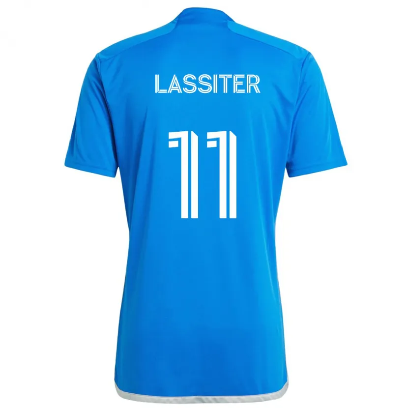 Danxen Kinderen Ariel Lassiter #11 Blauw Wit Thuisshirt Thuistenue 2024/25 T-Shirt