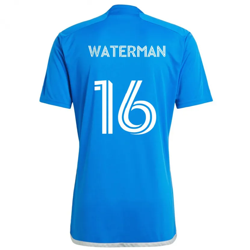 Danxen Kinderen Joel Waterman #16 Blauw Wit Thuisshirt Thuistenue 2024/25 T-Shirt