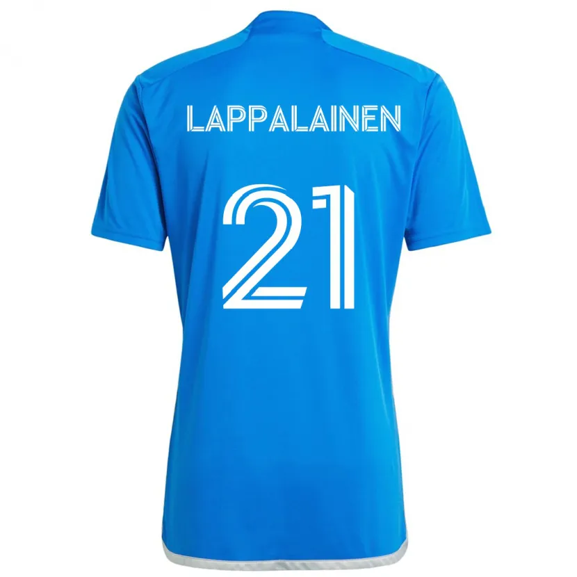 Danxen Kinderen Lassi Lappalainen #21 Blauw Wit Thuisshirt Thuistenue 2024/25 T-Shirt