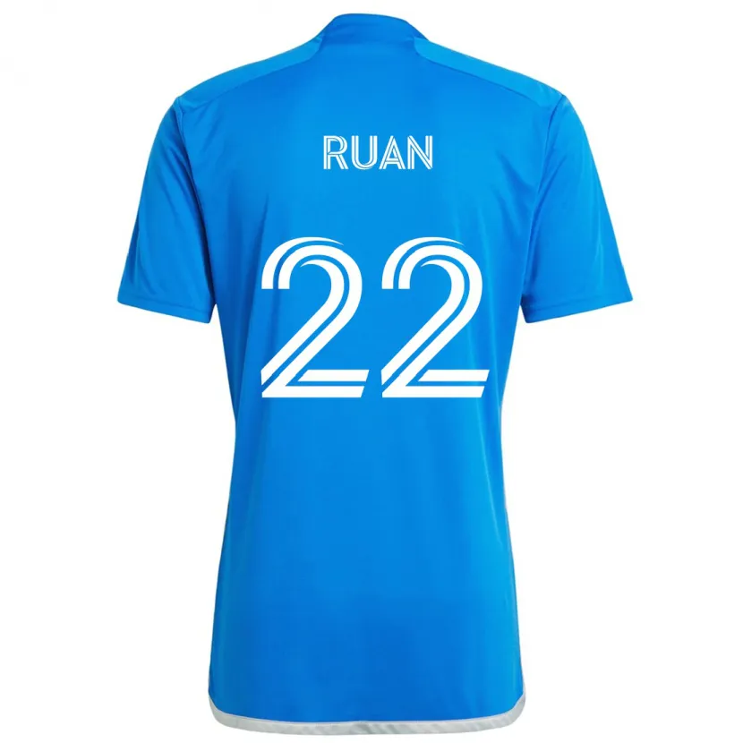 Danxen Kinderen Ruan #22 Blauw Wit Thuisshirt Thuistenue 2024/25 T-Shirt