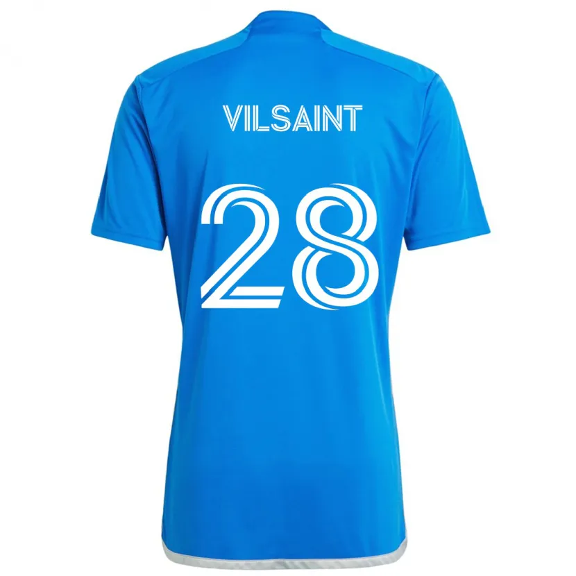 Danxen Kinderen Jules-Anthony Vilsaint #28 Blauw Wit Thuisshirt Thuistenue 2024/25 T-Shirt