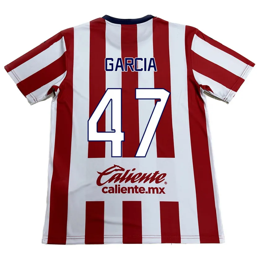 Danxen Kinderen Gael García #47 Rood Wit Thuisshirt Thuistenue 2024/25 T-Shirt