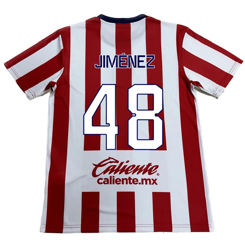 Danxen Kinderen Leonardo Jiménez #48 Rood Wit Thuisshirt Thuistenue 2024/25 T-Shirt