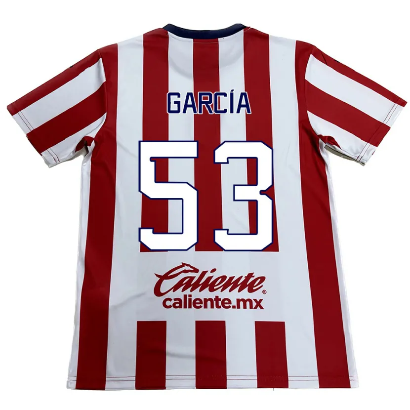 Danxen Kinderen Uziel García #53 Rood Wit Thuisshirt Thuistenue 2024/25 T-Shirt