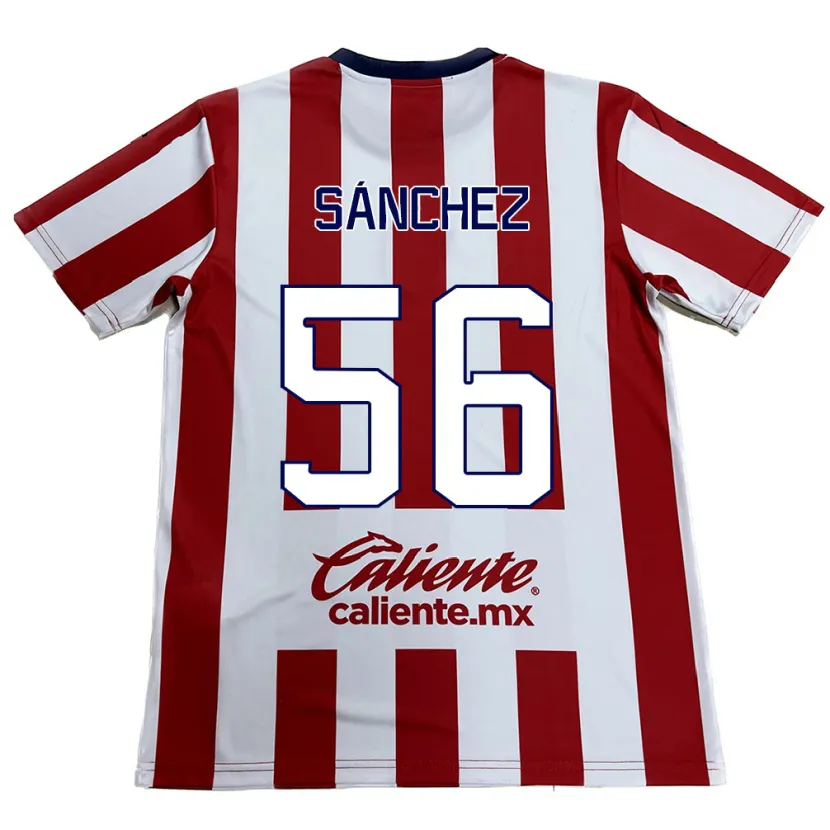 Danxen Kinderen Benjamín Sánchez #56 Rood Wit Thuisshirt Thuistenue 2024/25 T-Shirt