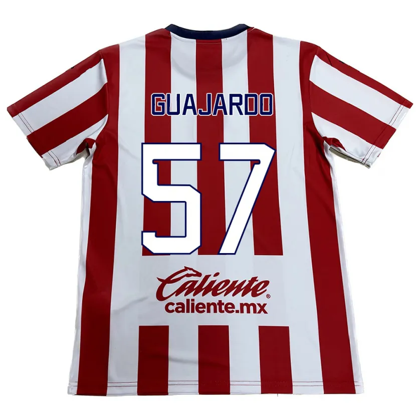 Danxen Kinderen Dylan Guajardo #57 Rood Wit Thuisshirt Thuistenue 2024/25 T-Shirt