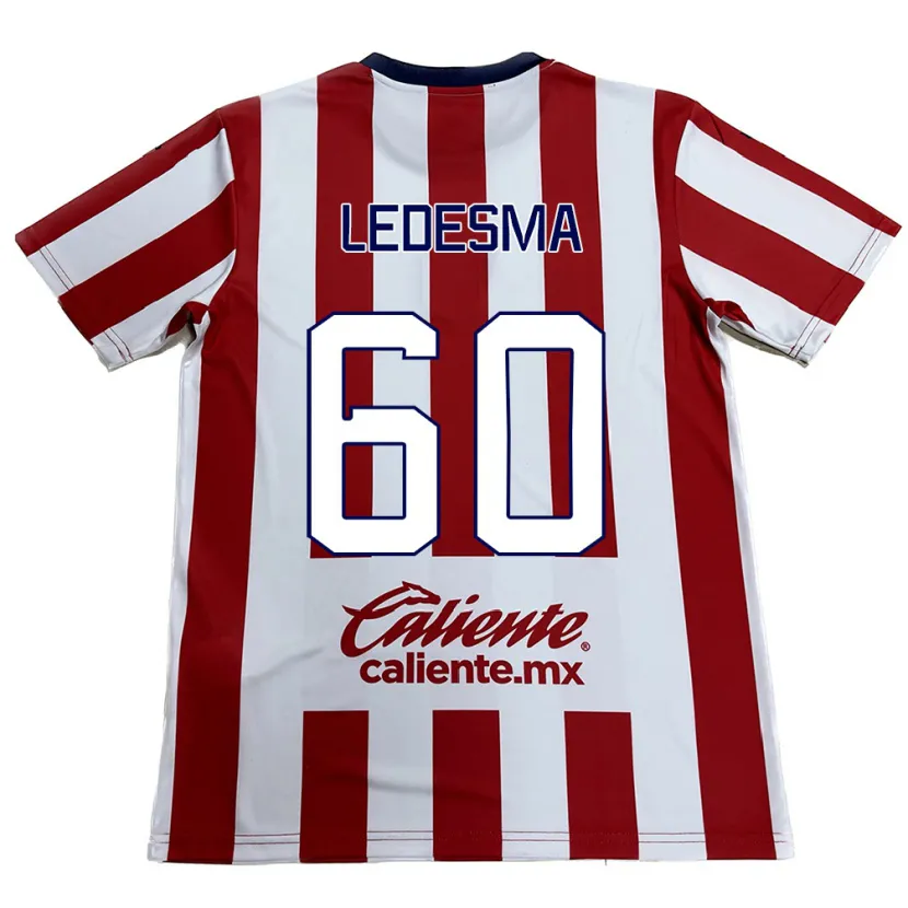 Danxen Kinderen Luis Ledesma #60 Rood Wit Thuisshirt Thuistenue 2024/25 T-Shirt