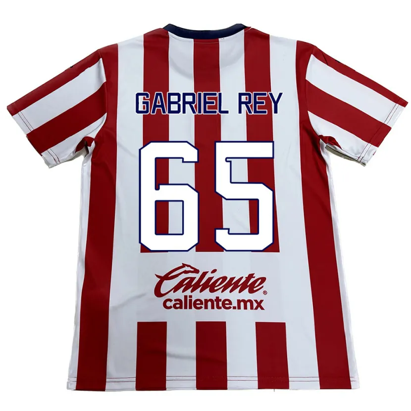 Danxen Kinderen Luis Gabriel Rey #65 Rood Wit Thuisshirt Thuistenue 2024/25 T-Shirt