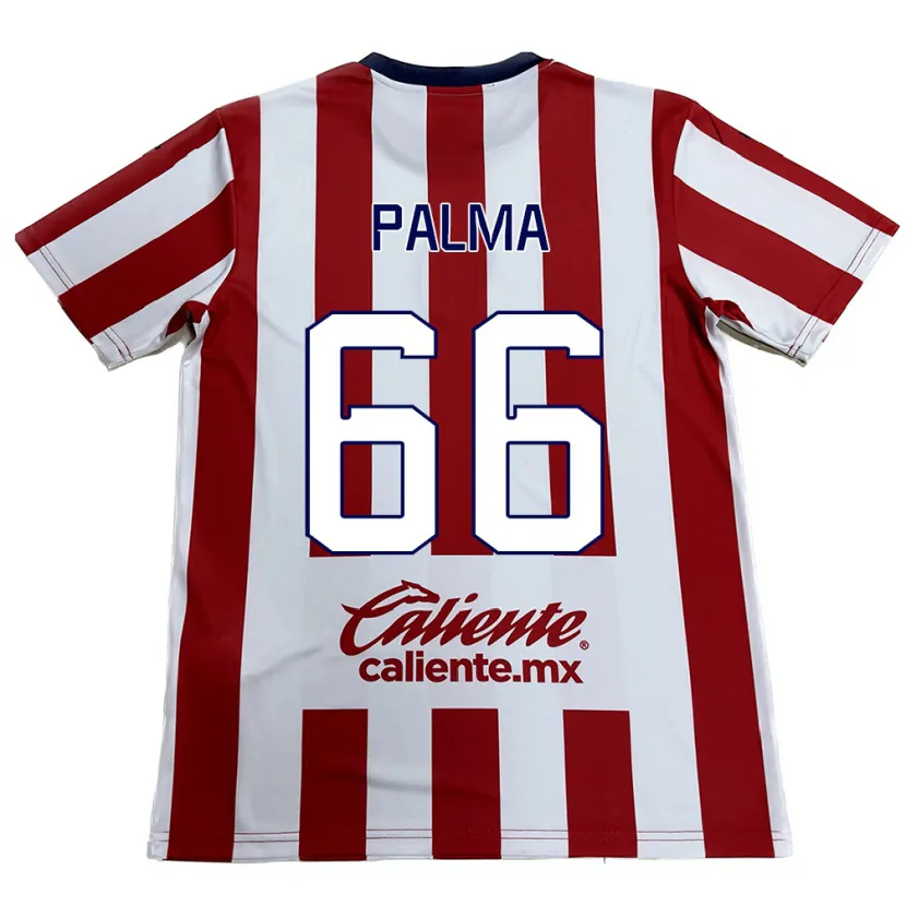 Danxen Kinderen Arturo Palma #66 Rood Wit Thuisshirt Thuistenue 2024/25 T-Shirt