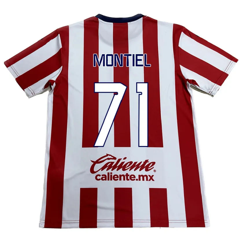 Danxen Kinderen Erick Montiel #71 Rood Wit Thuisshirt Thuistenue 2024/25 T-Shirt