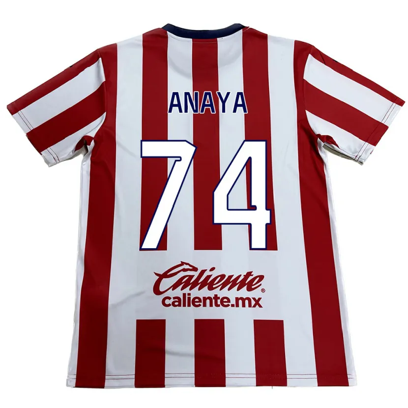 Danxen Kinderen Mario Anaya #74 Rood Wit Thuisshirt Thuistenue 2024/25 T-Shirt