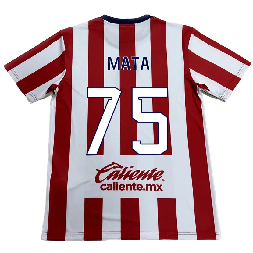 Danxen Kinderen Hugo Mata #75 Rood Wit Thuisshirt Thuistenue 2024/25 T-Shirt