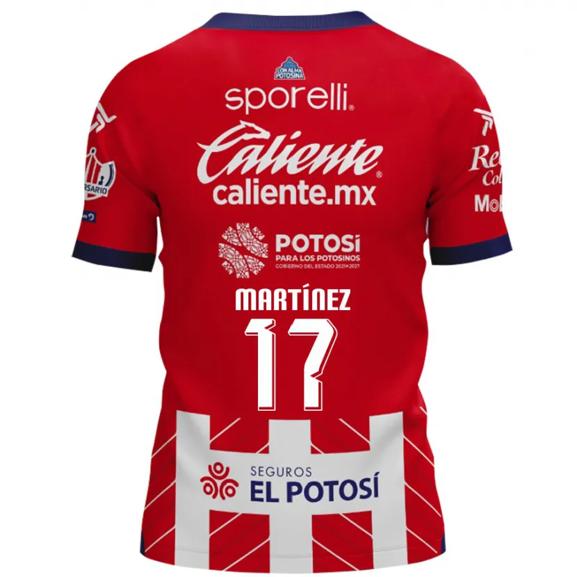 Danxen Kinderen Gabriel Martínez #17 Rood Wit Thuisshirt Thuistenue 2024/25 T-Shirt