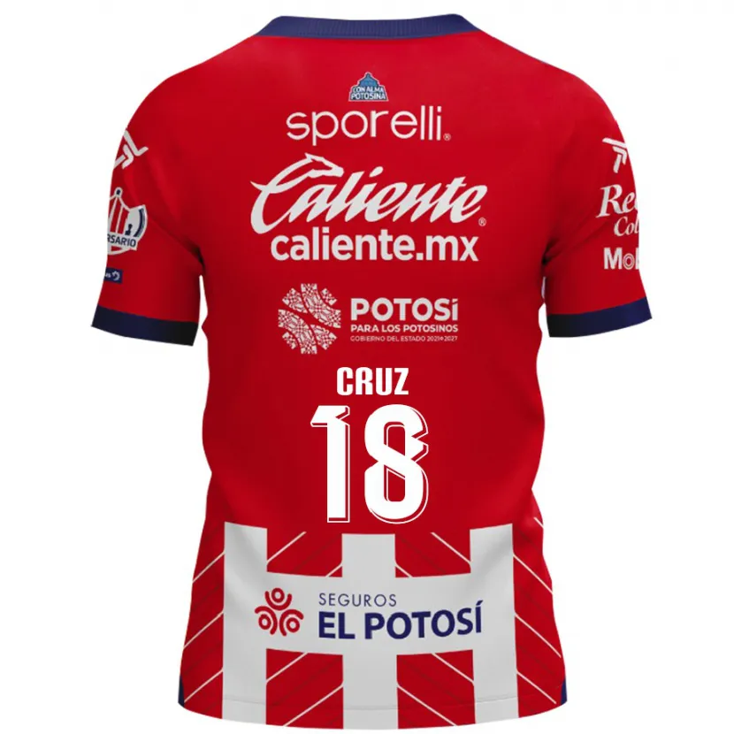 Danxen Kinderen Aldo Cruz #18 Rood Wit Thuisshirt Thuistenue 2024/25 T-Shirt