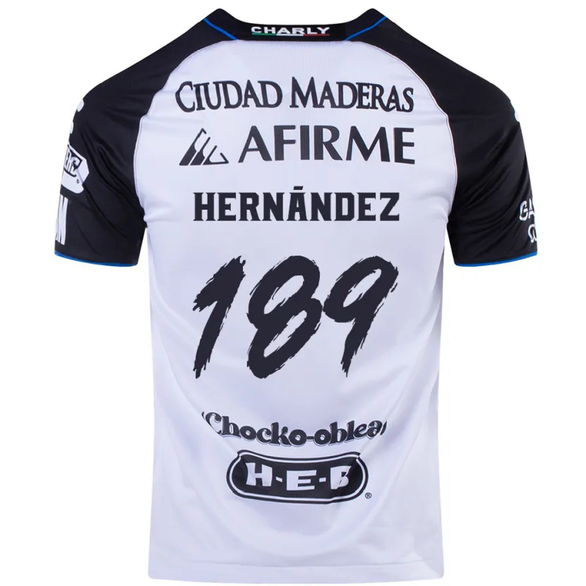 Danxen Kinderen Sebastián Hernández #189 Zwart Blauw Thuisshirt Thuistenue 2024/25 T-Shirt