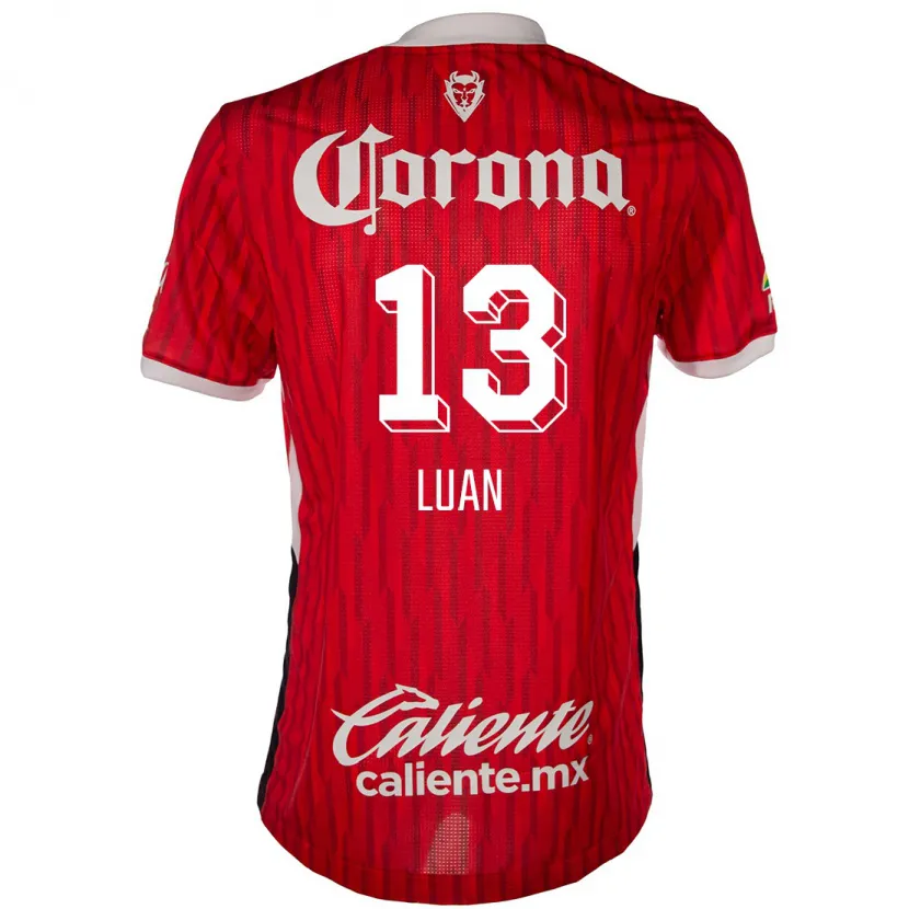 Danxen Kinderen Luan #13 Rood Wit Thuisshirt Thuistenue 2024/25 T-Shirt