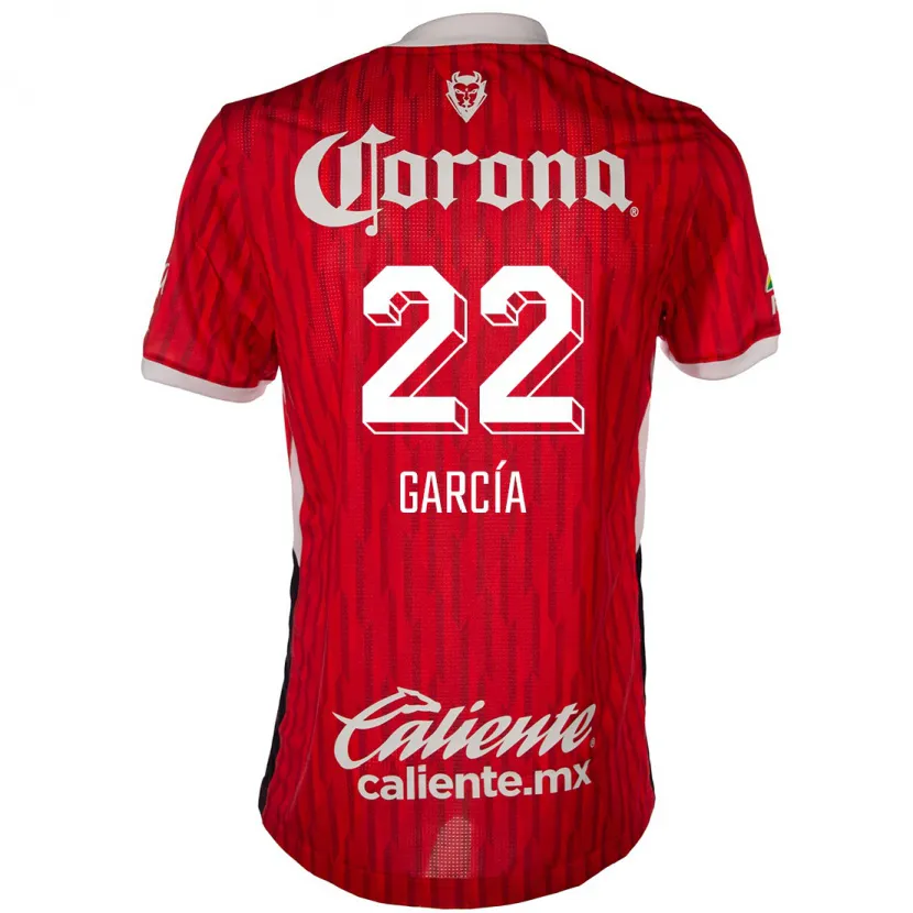 Danxen Kinderen Luis García #22 Rood Wit Thuisshirt Thuistenue 2024/25 T-Shirt