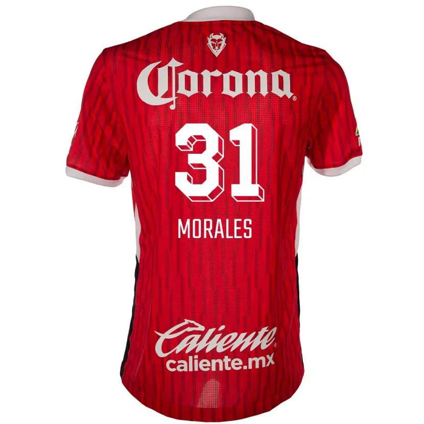 Danxen Kinderen Robert Morales #31 Rood Wit Thuisshirt Thuistenue 2024/25 T-Shirt