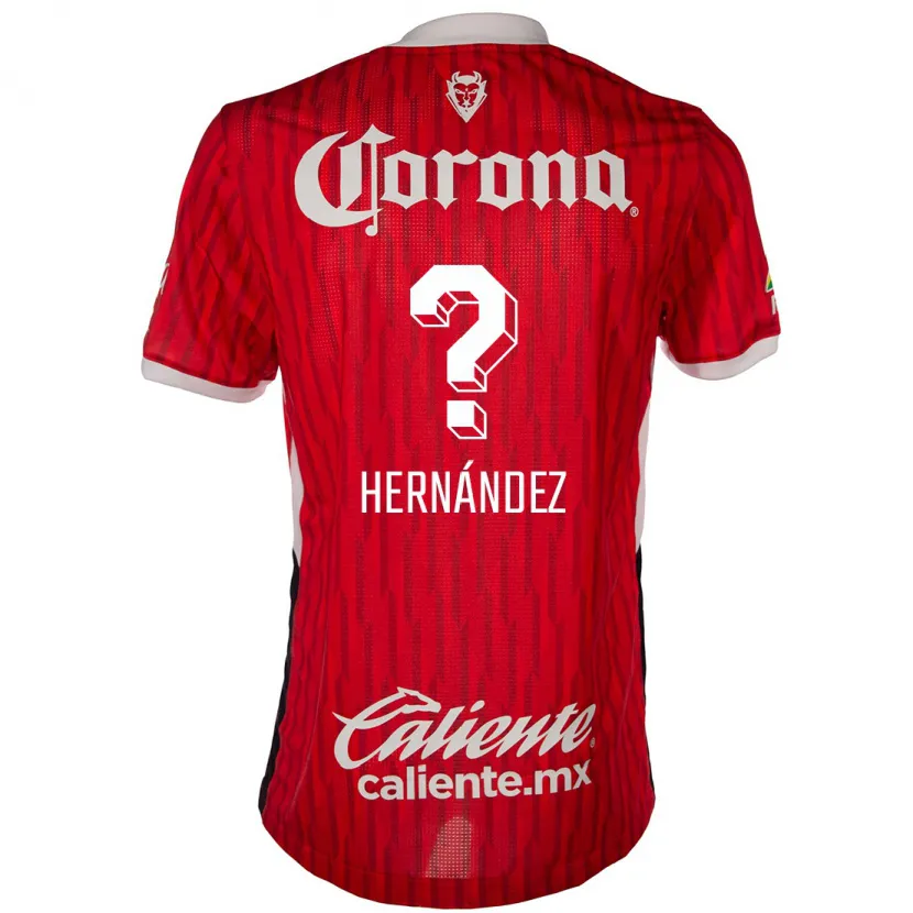 Danxen Kinderen Francisco Hernández #0 Rood Wit Thuisshirt Thuistenue 2024/25 T-Shirt