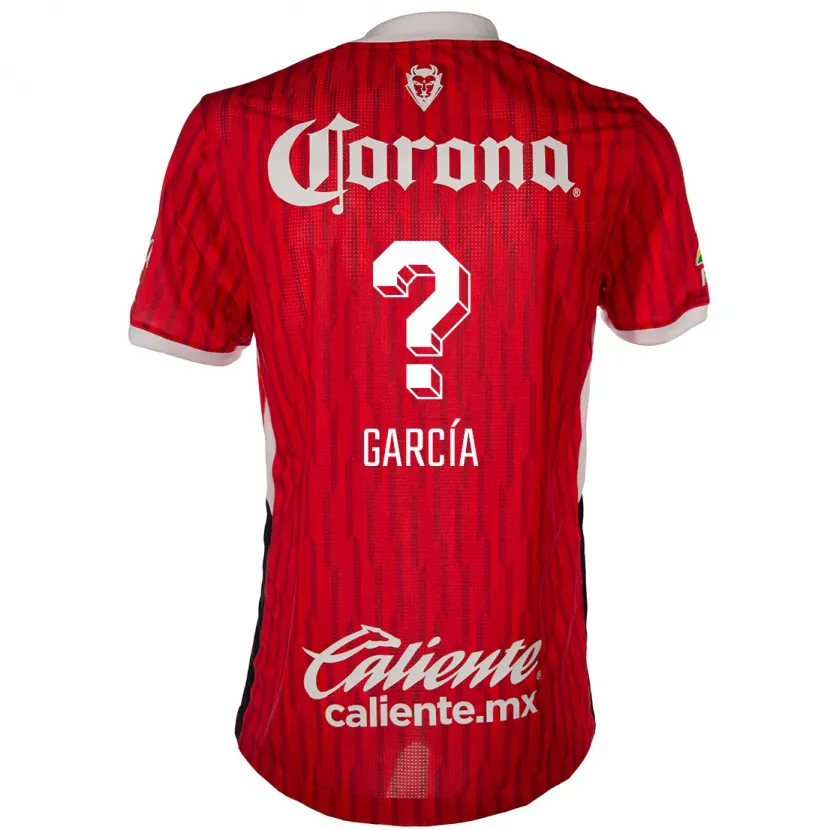 Danxen Kinderen Carlos García #0 Rood Wit Thuisshirt Thuistenue 2024/25 T-Shirt