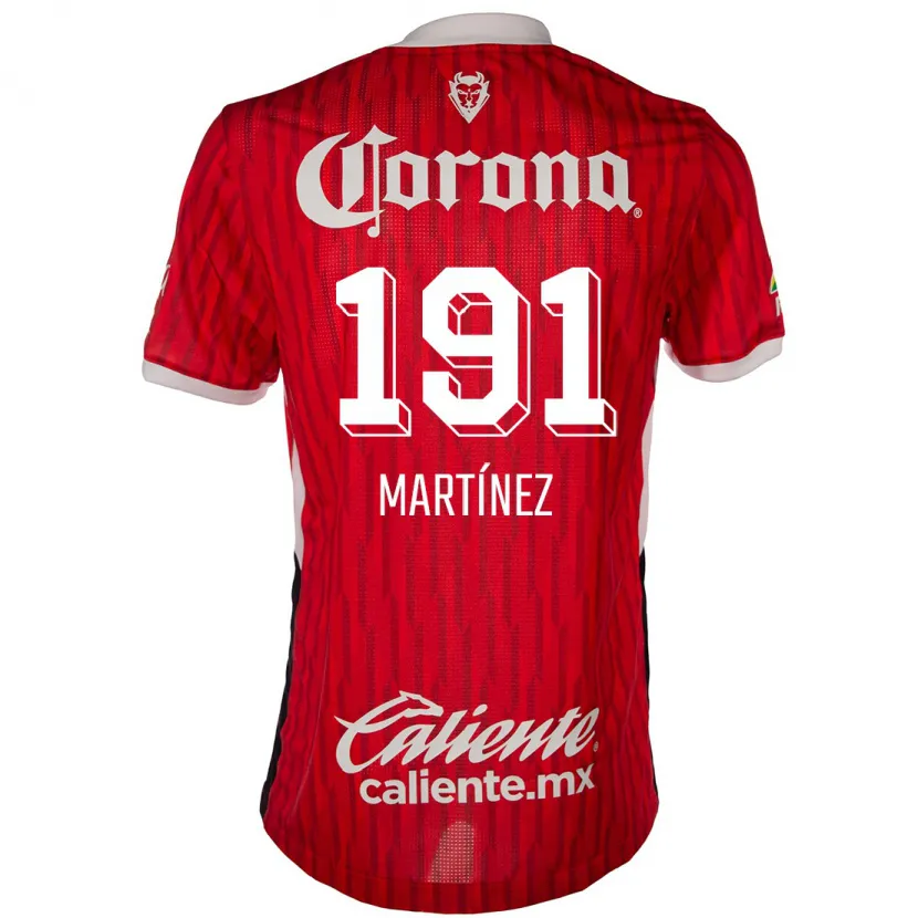 Danxen Kinderen Kevin Martínez #191 Rood Wit Thuisshirt Thuistenue 2024/25 T-Shirt